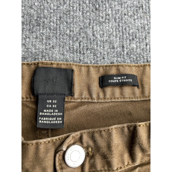 H&M Slim Fit Brown Jeans Women's 32 Inseam 28" - Picture 4 of 7